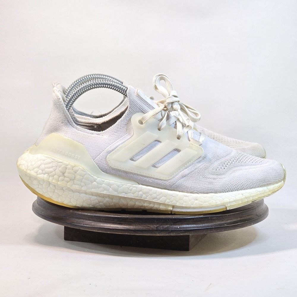 Adidas Ultraboost 21 Shoes Womens Size 7.5 White Running Continental Sole FY0403